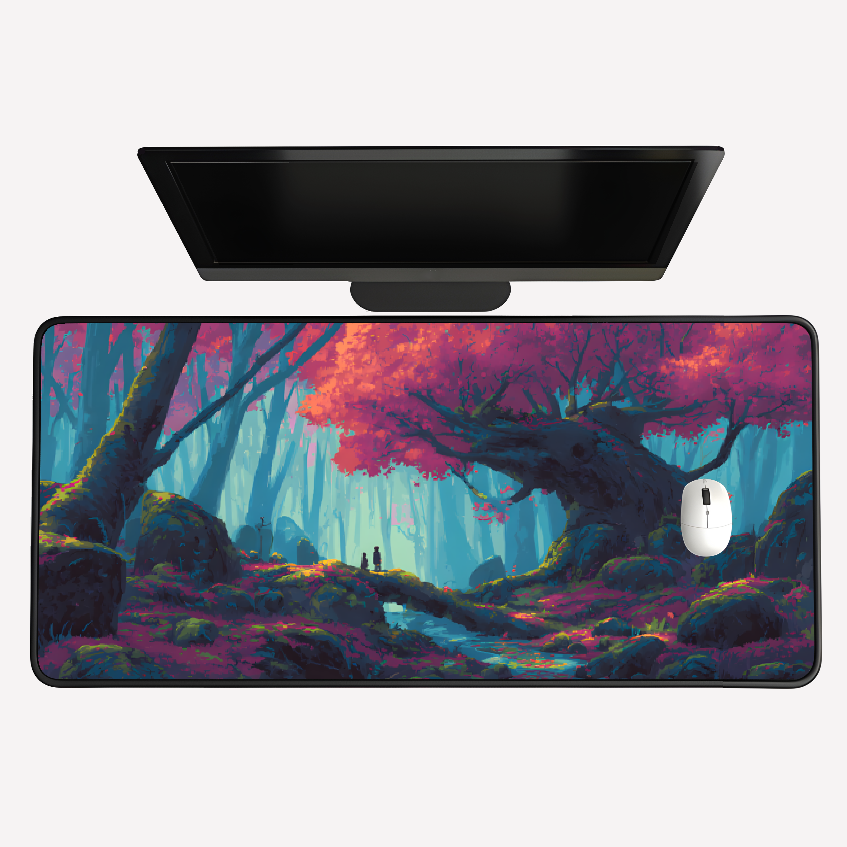 Vibrant Forest Desk Mat
