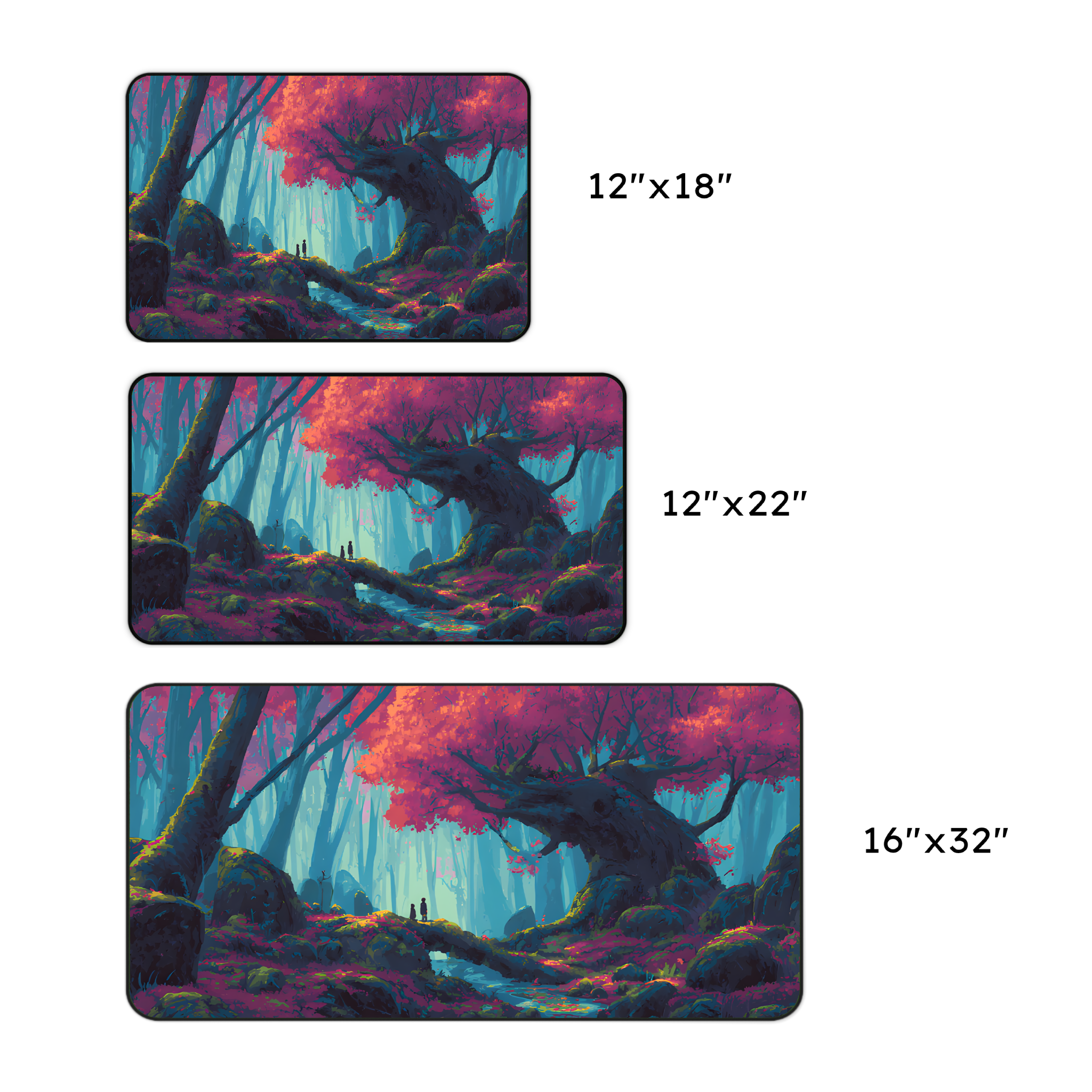 Vibrant Forest Desk Mat