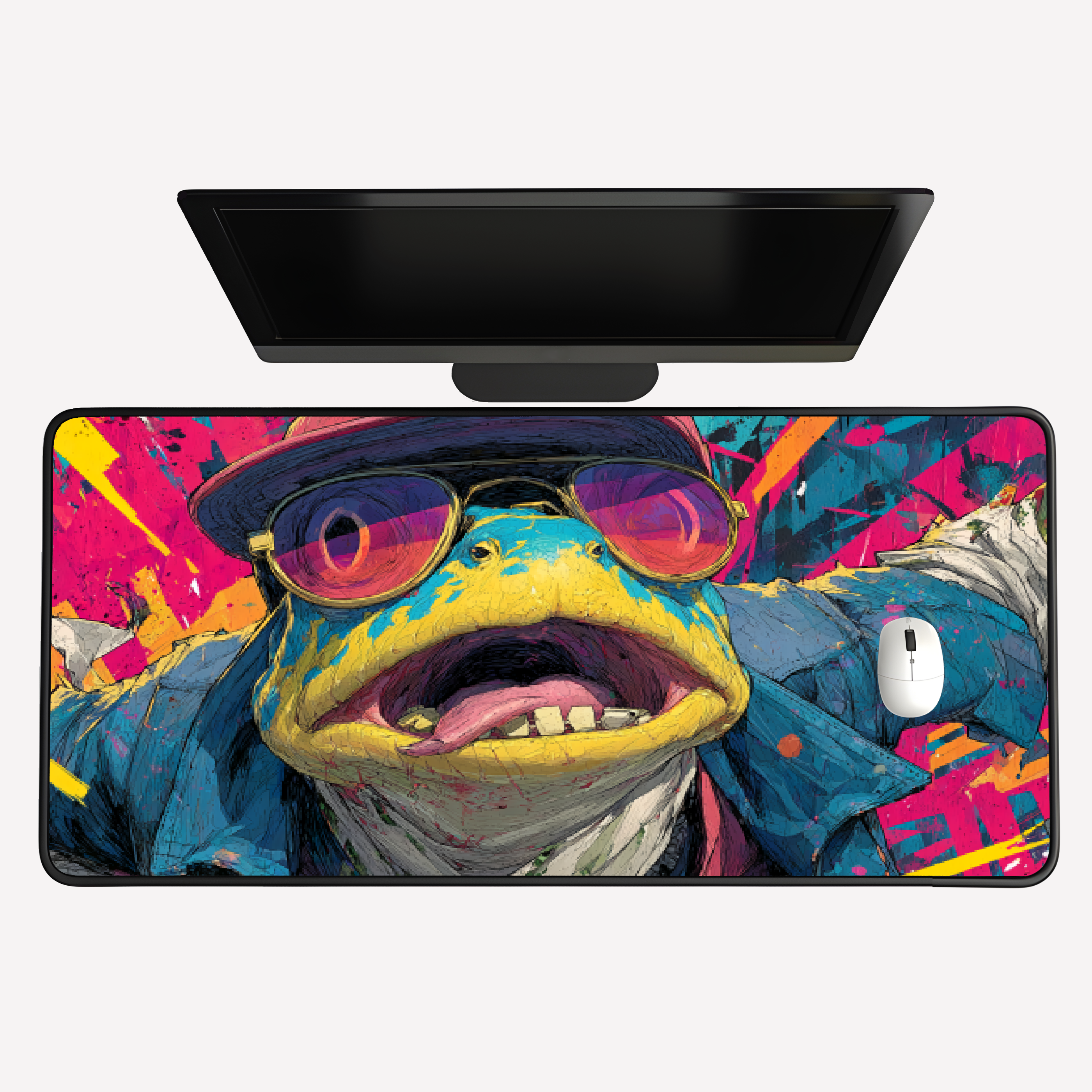 Psychedelic Frog Desk Mat