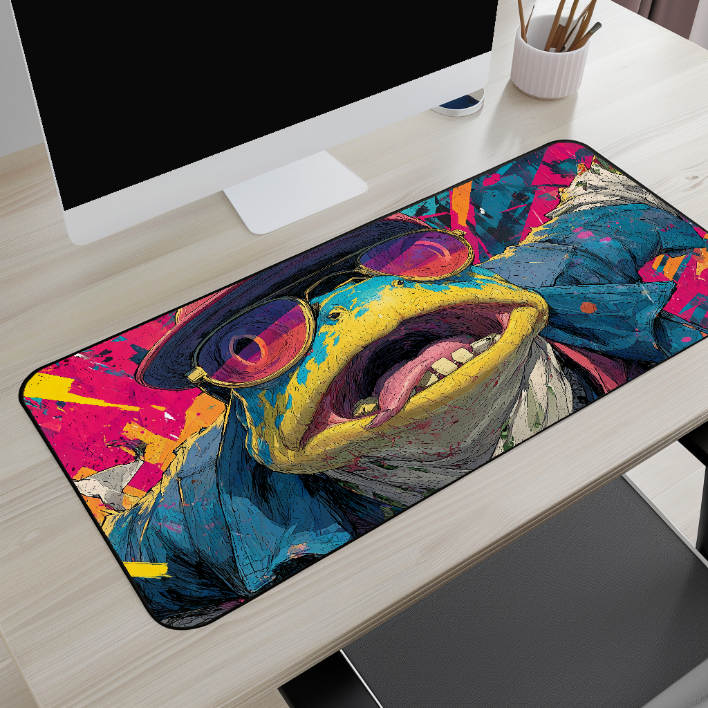 Psychedelic Frog Desk Mat