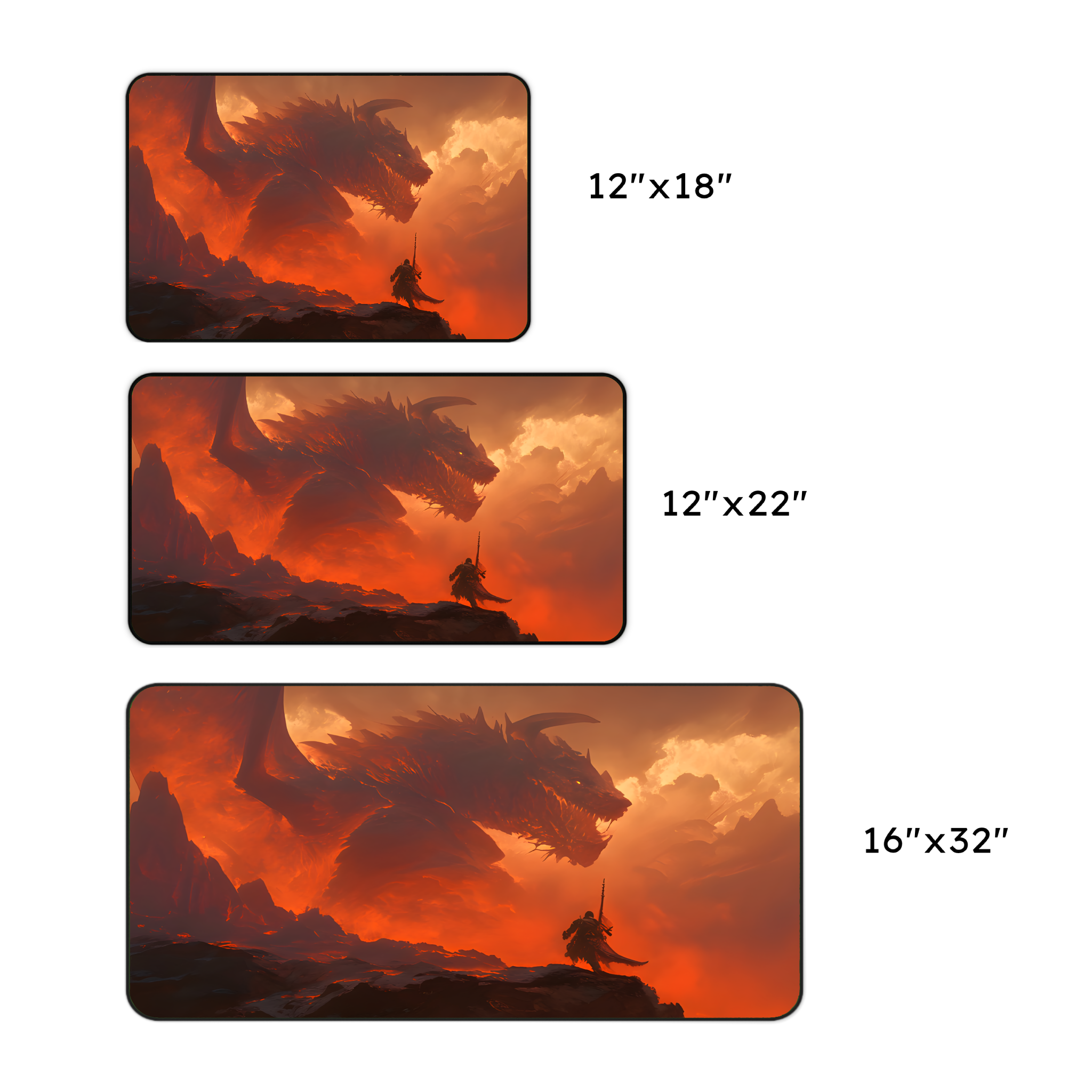 Dragon Battle Desk Mat