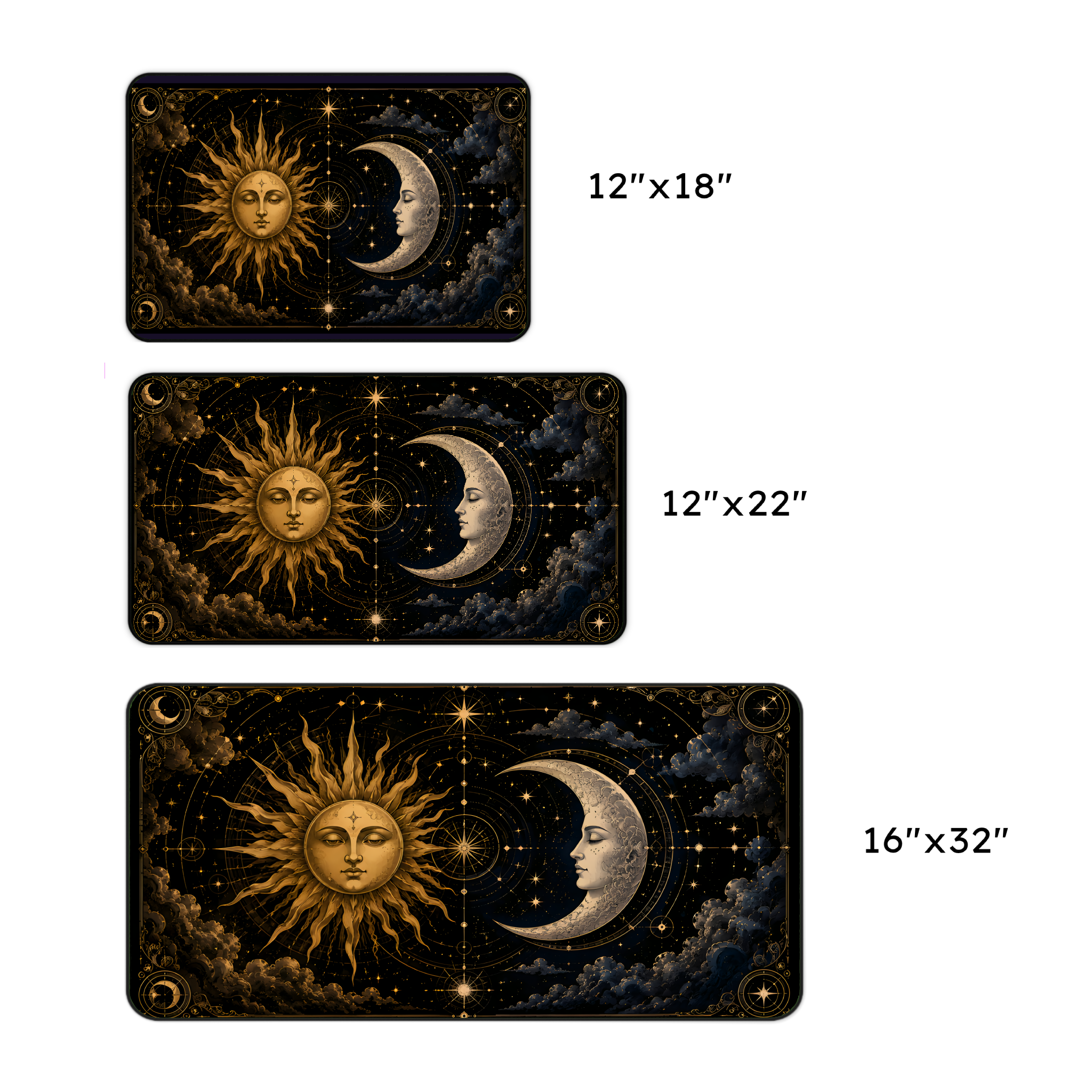 Celestial Sun & Moon Desk Mat