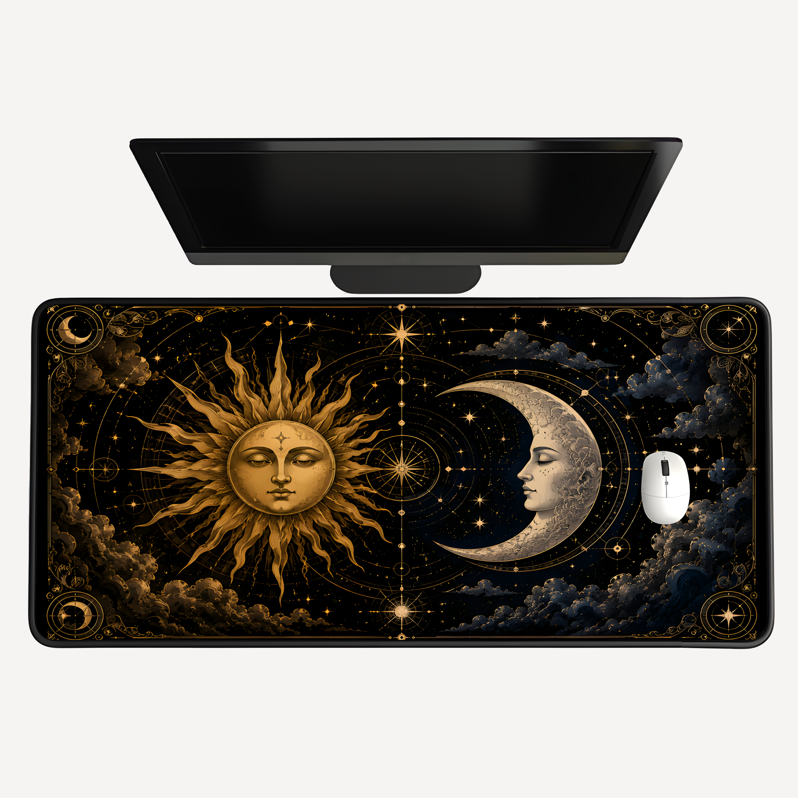 Celestial Sun & Moon Desk Mat