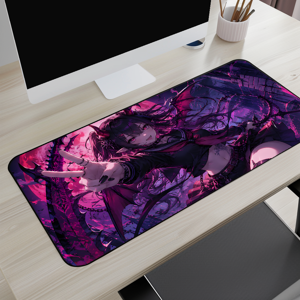Anime Demon Girl Desk Mat