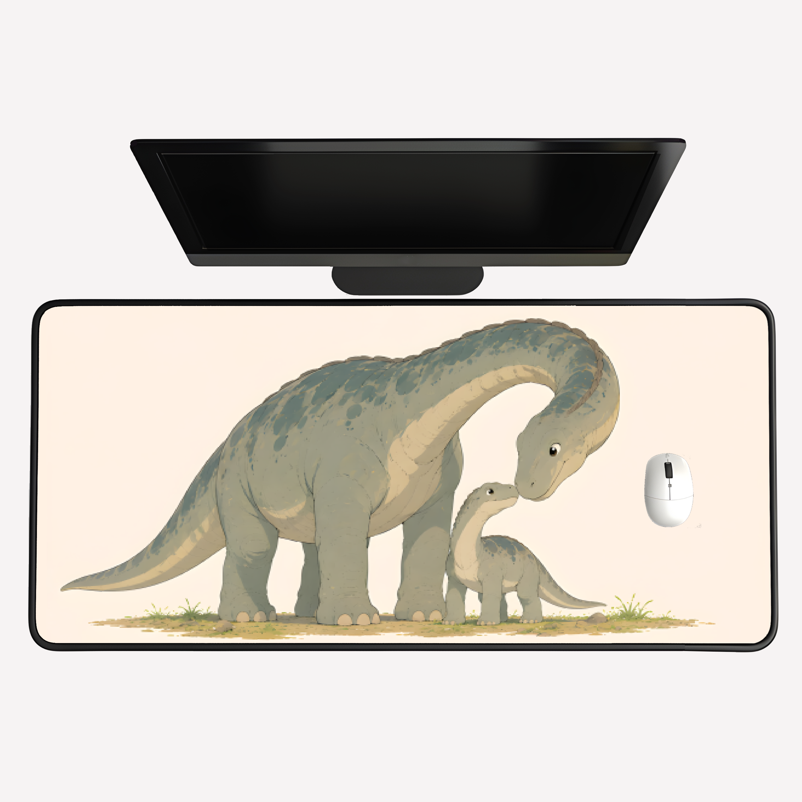 Dinosaur Mom & Baby Desk Mat