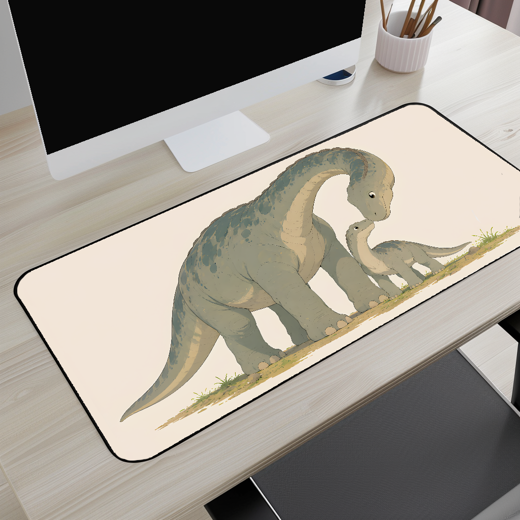 Dinosaur Mom & Baby Desk Mat