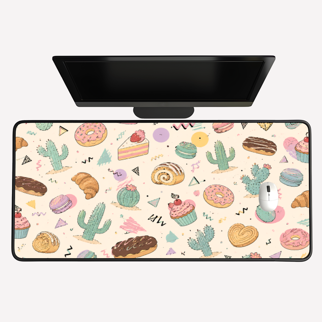 Sweet Cactus Desk Mat