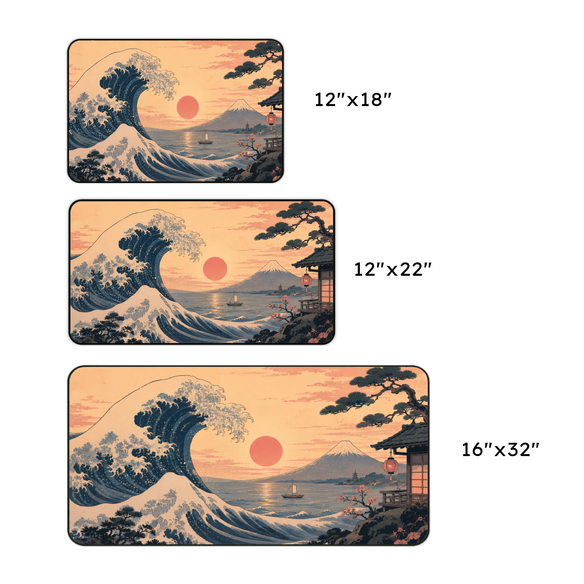 Sunset Wave Desk Mat