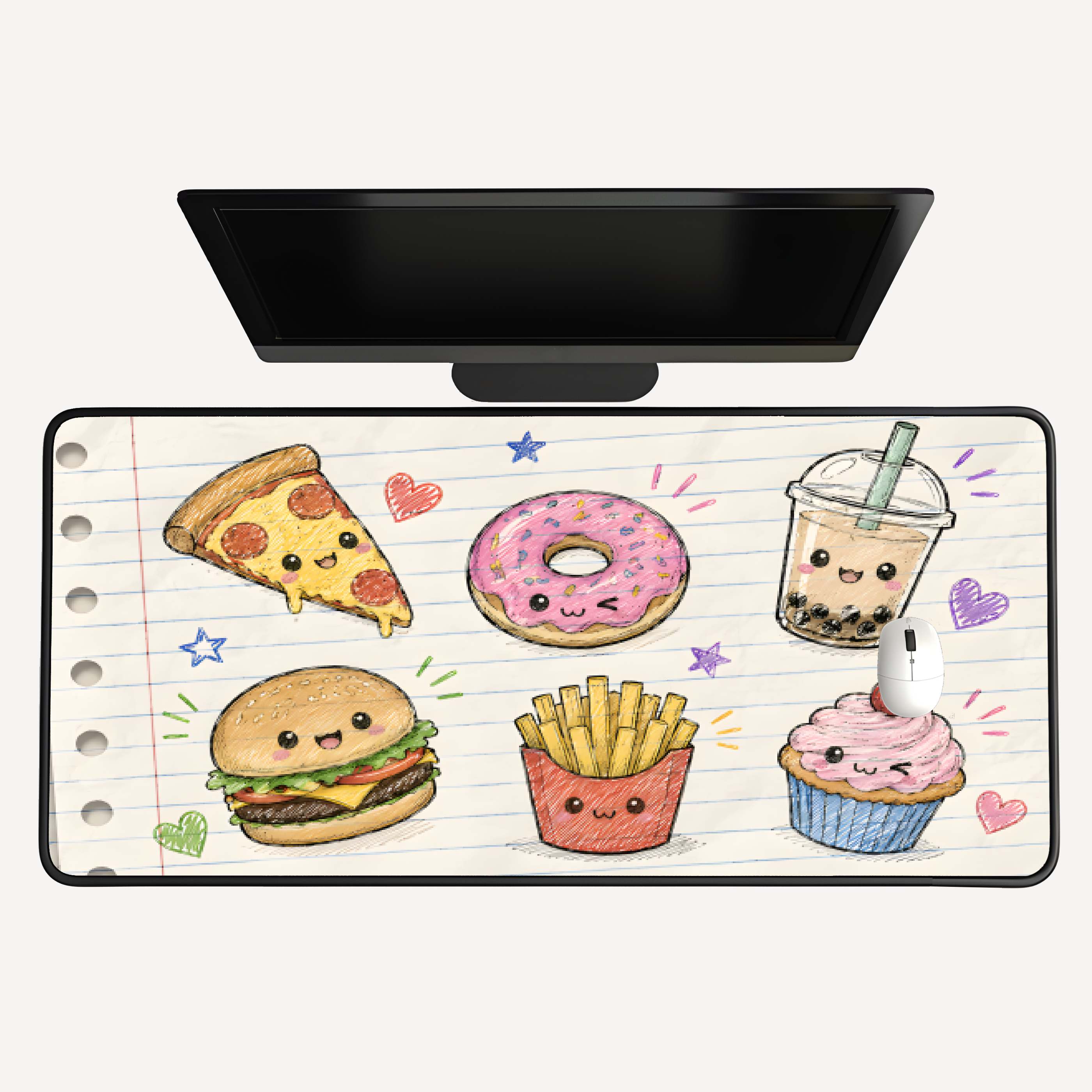 Kawaii Cute Food Desk Mat