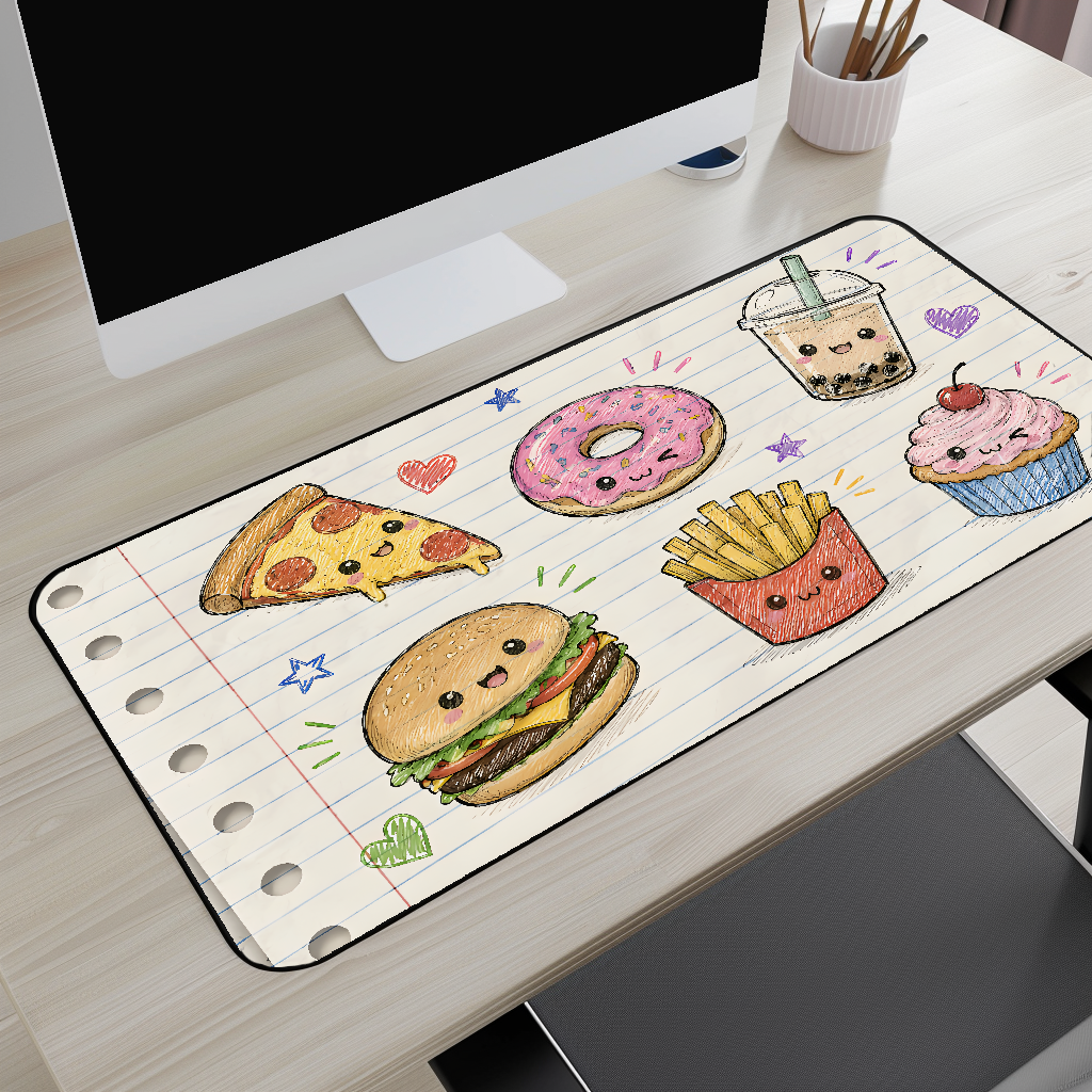 Kawaii Cute Food Desk Mat