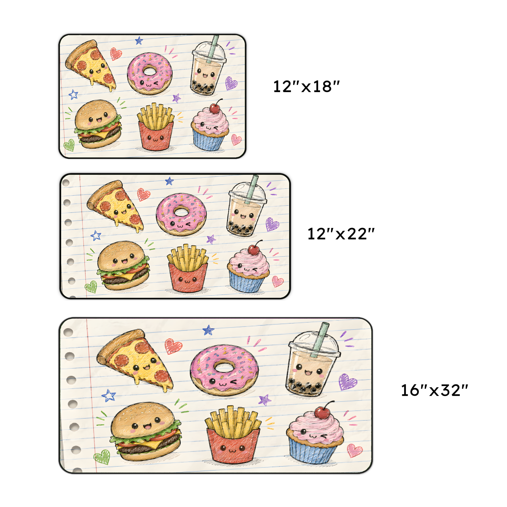 Kawaii Cute Food Desk Mat