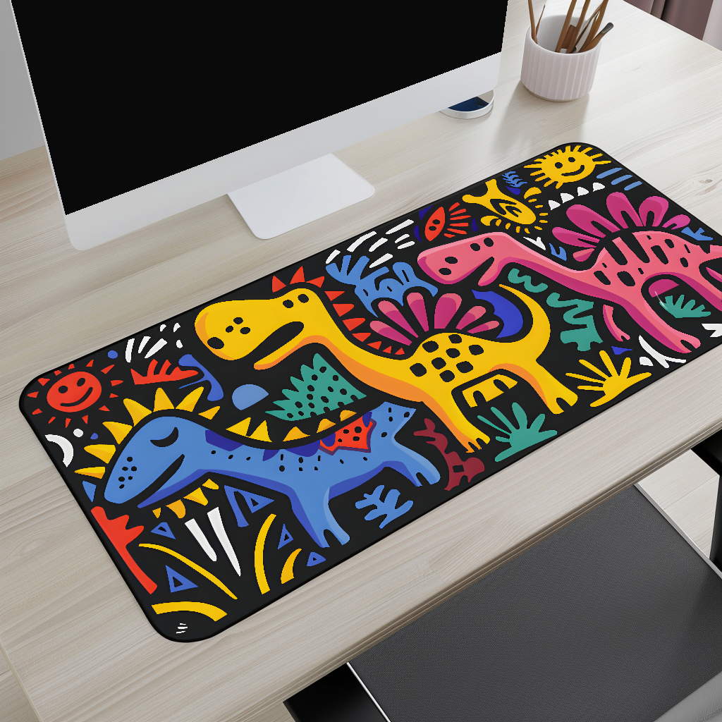 Playful Dino Desk Mat