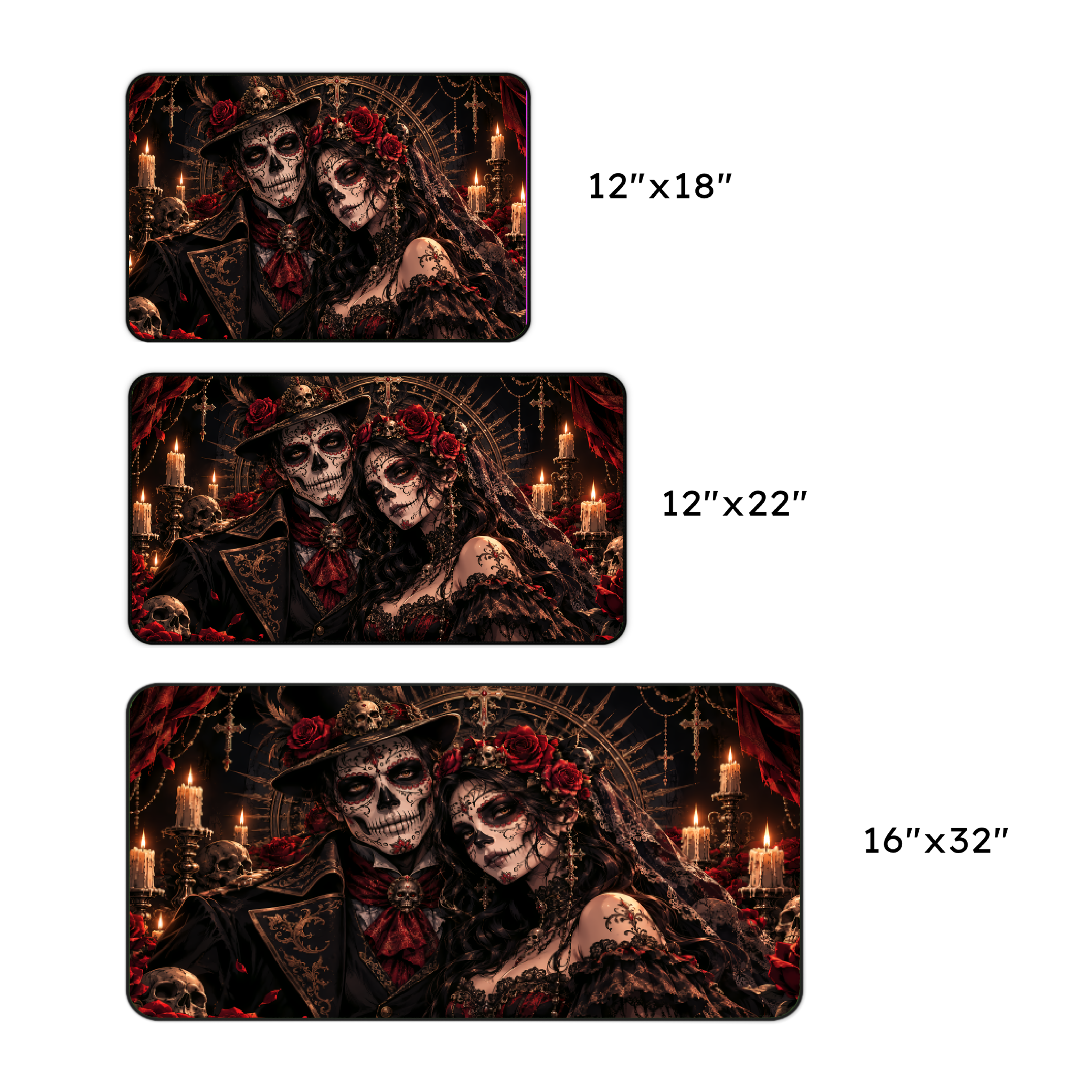 Day of the Dead Couple Desk Mat