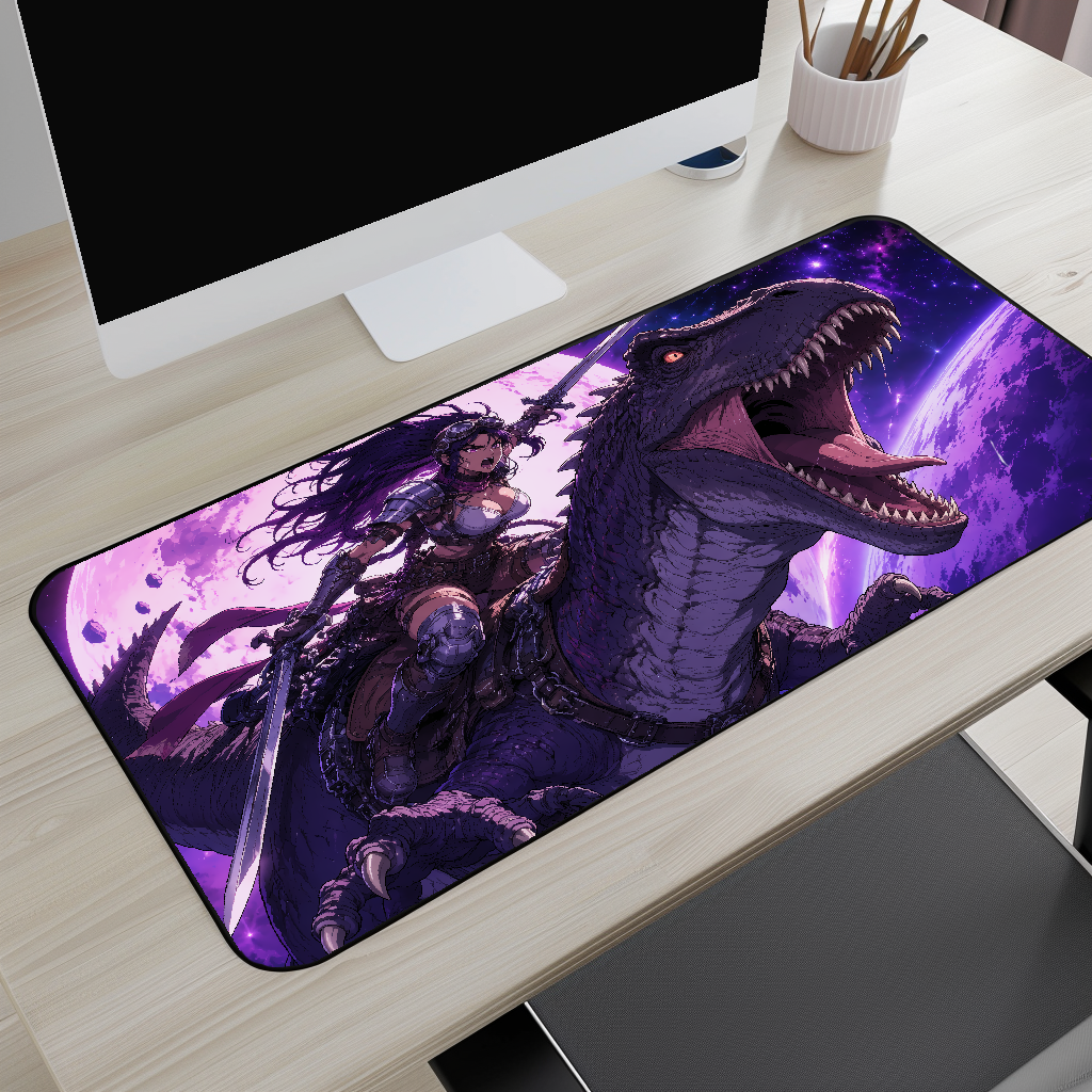 Violet Moon Warrior on T-Rex