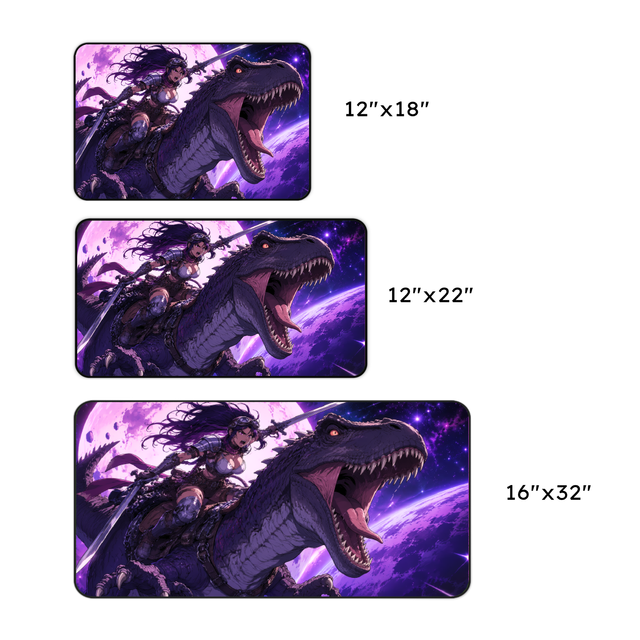 Violet Moon Warrior on T-Rex
