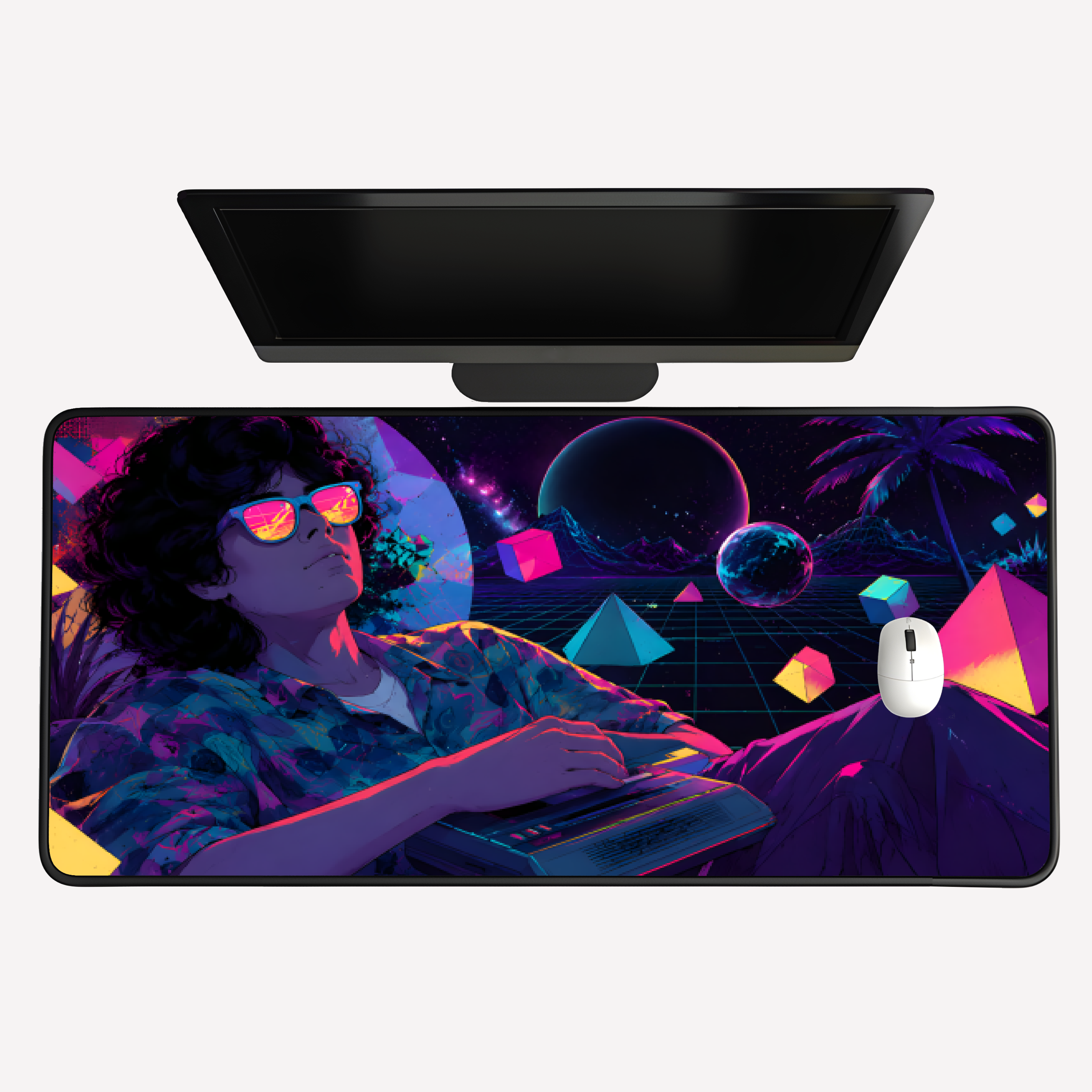 Neon Daydream Desk Mat