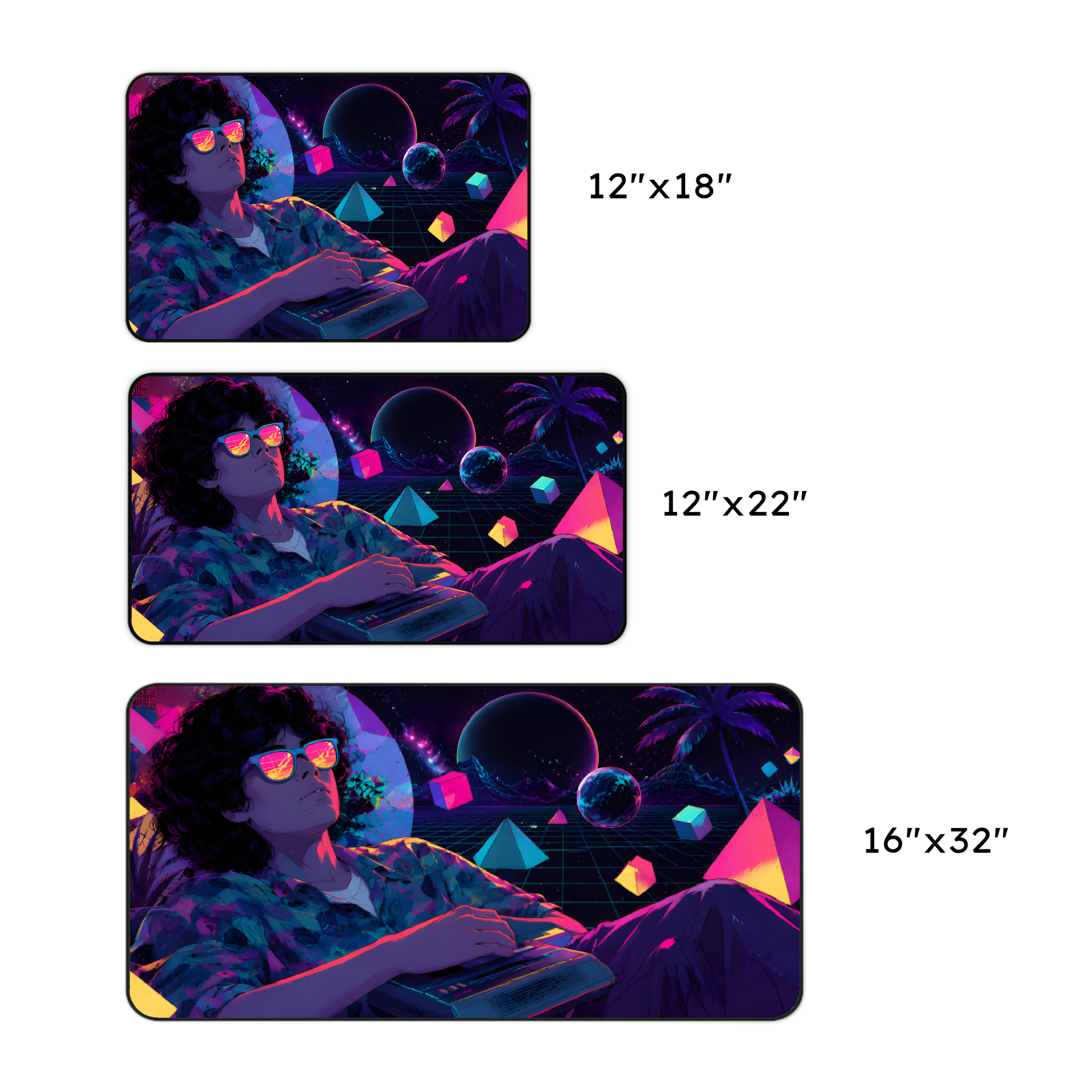 Neon Daydream Desk Mat