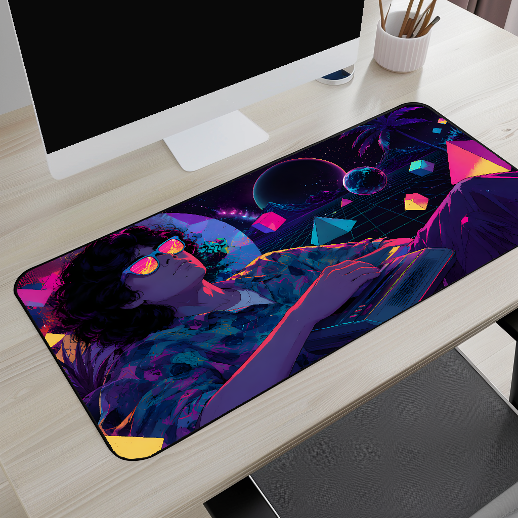 Neon Daydream Desk Mat