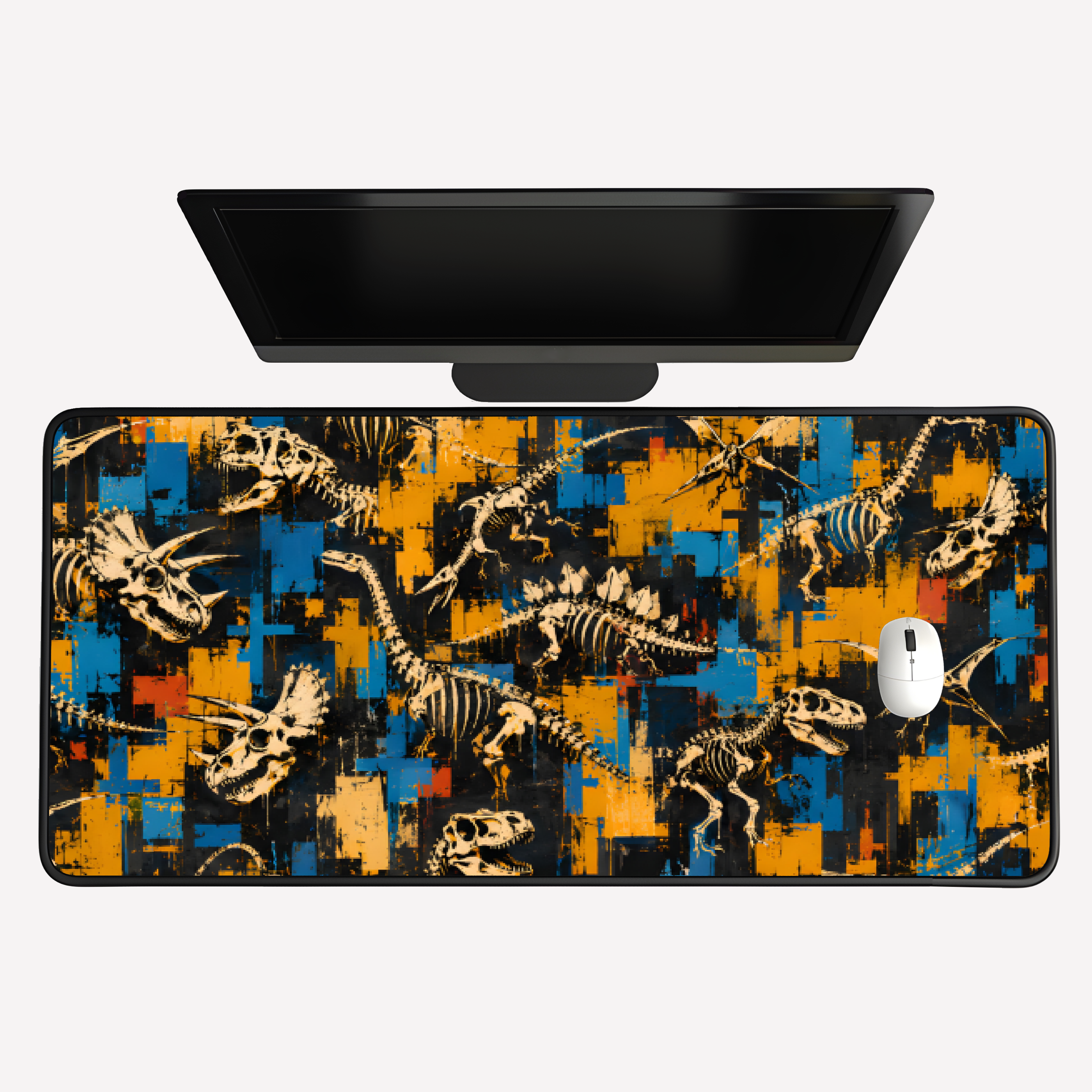 Dino Fossil Desk Mat