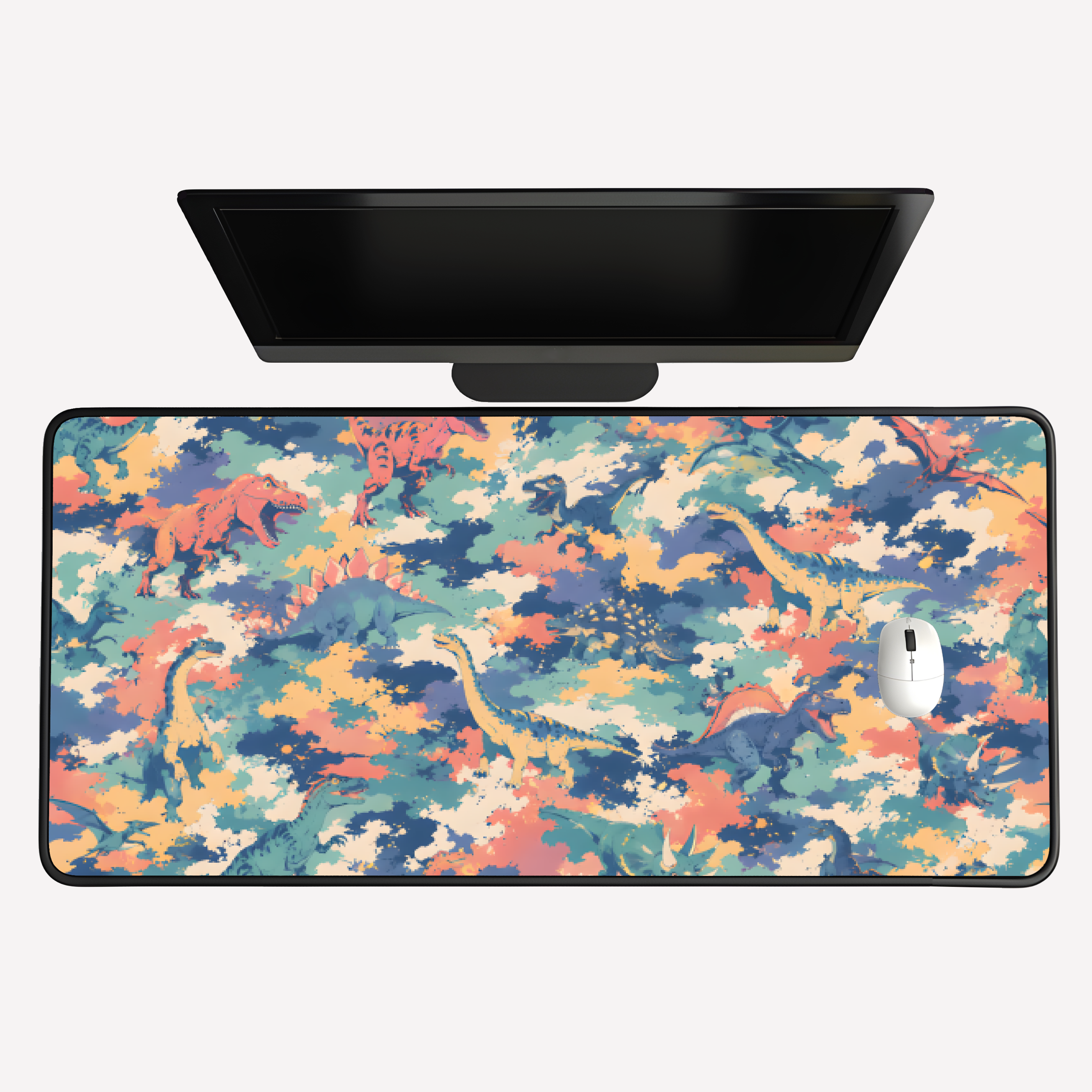 Dinosaur Camo Desk Mat