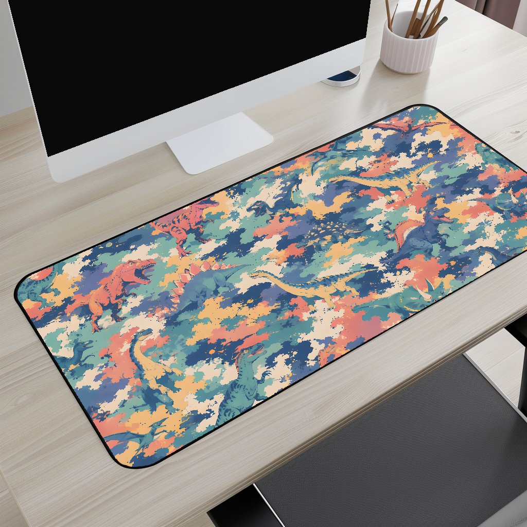 Dinosaur Camo Desk Mat