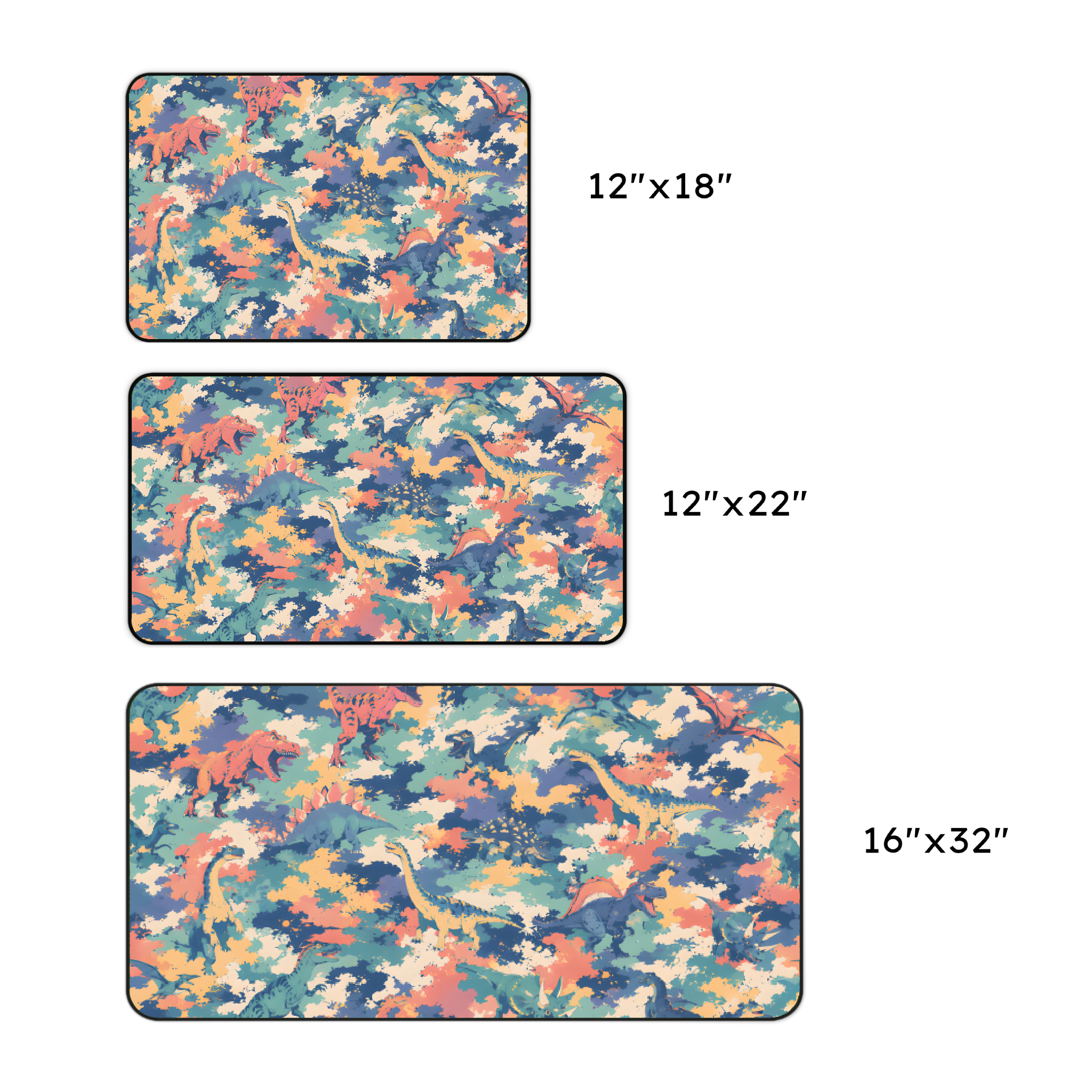 Dinosaur Camo Desk Mat