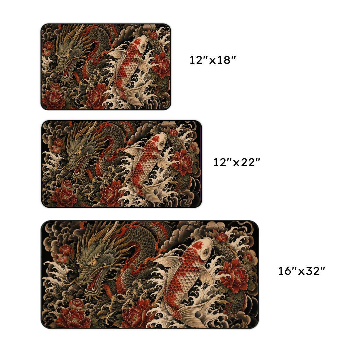 Koi & Dragon Desk Mat