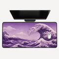 Purple Great Wave Desk Mat