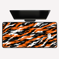 Orange Tiger Stripe Desk Mat