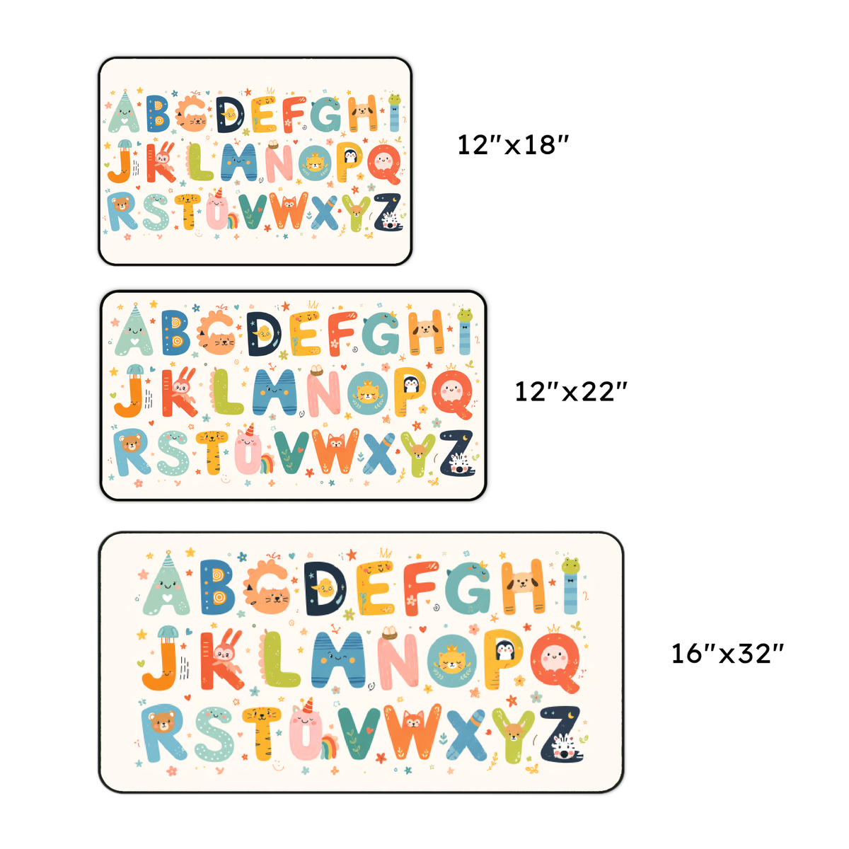 Alphabet Animals Desk Mat