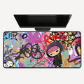 Graffiti Girl Desk Mat