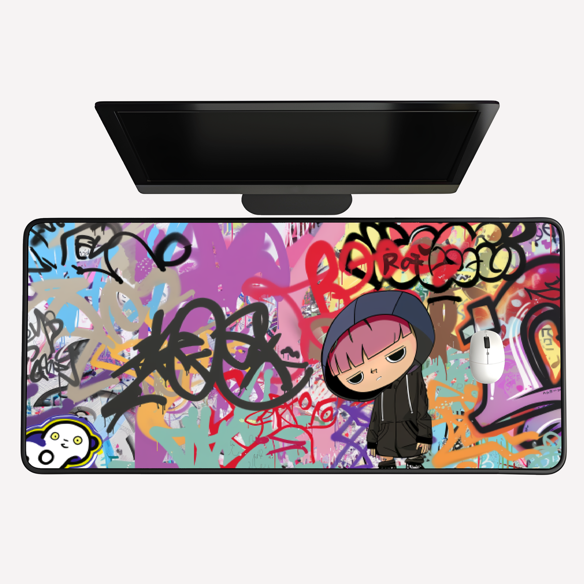 Graffiti Girl Desk Mat