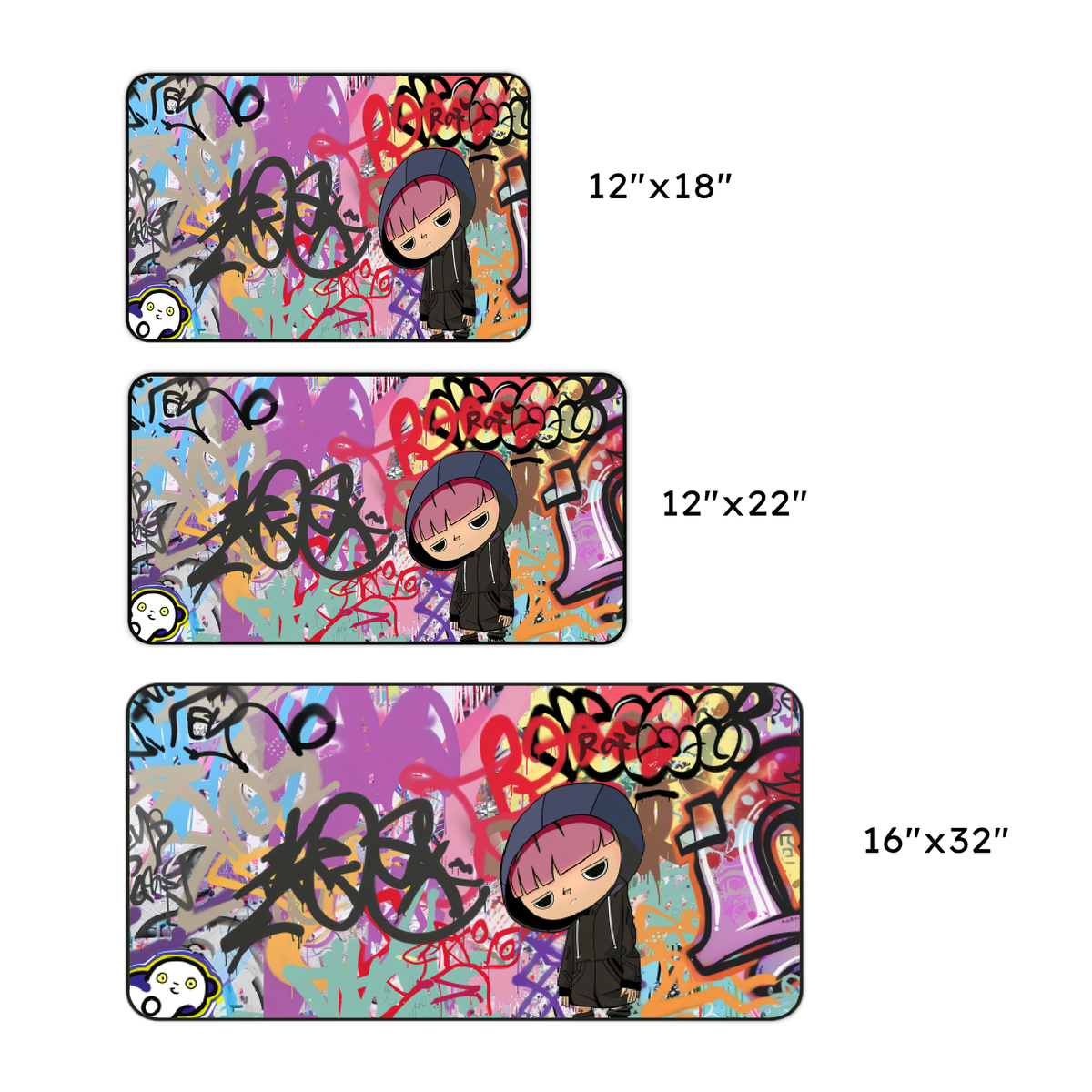Graffiti Girl Desk Mat