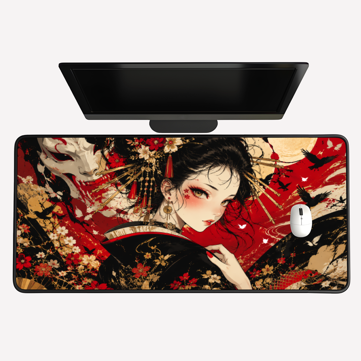 Anime Geisha  Desk Mat