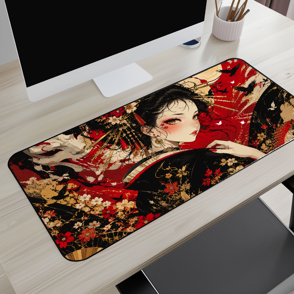 Anime Geisha  Desk Mat