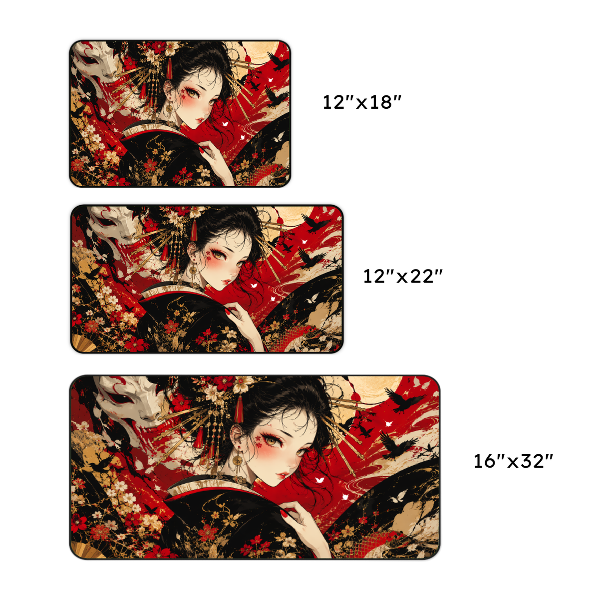 Anime Geisha  Desk Mat