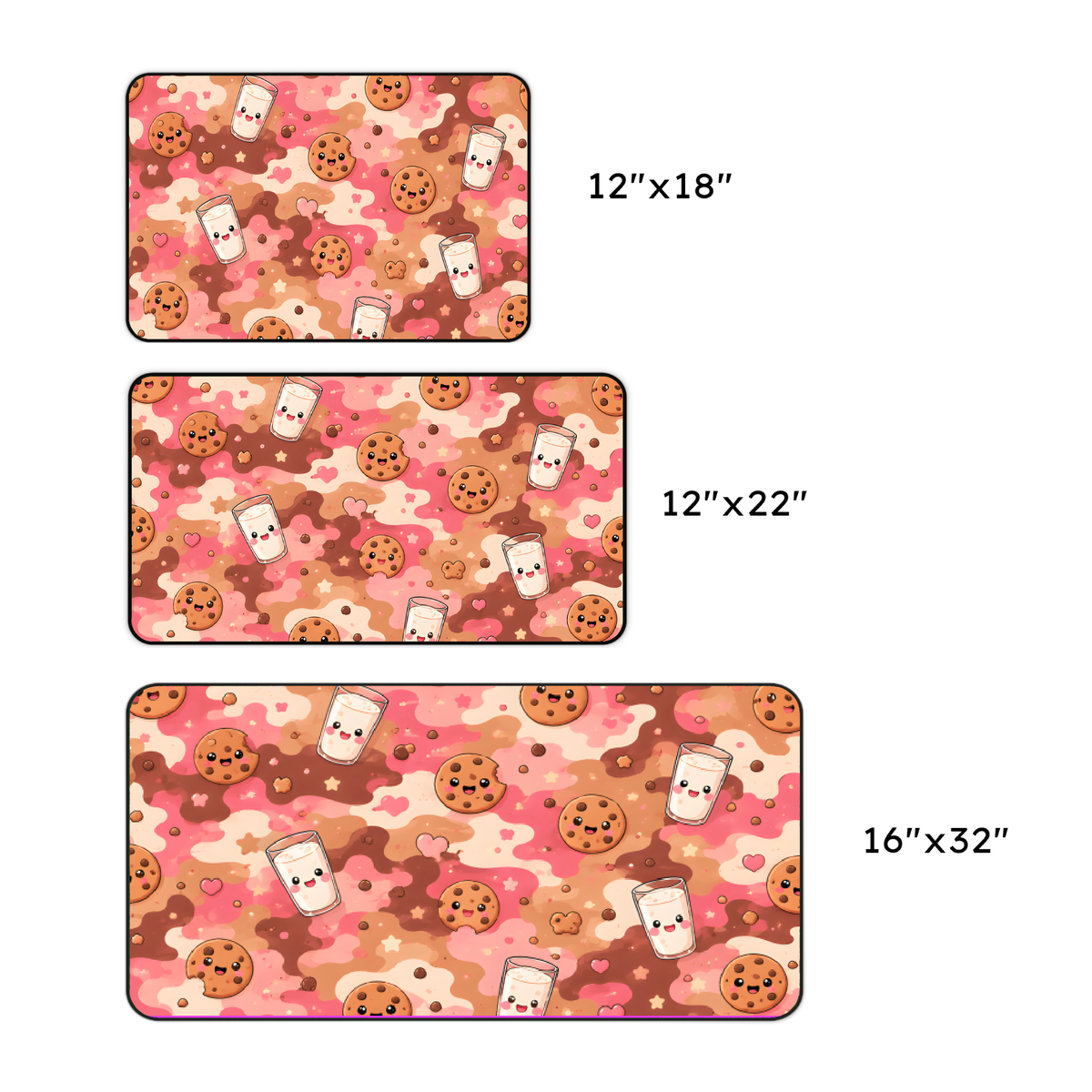 Cute Milk & Cookies Desk Mat