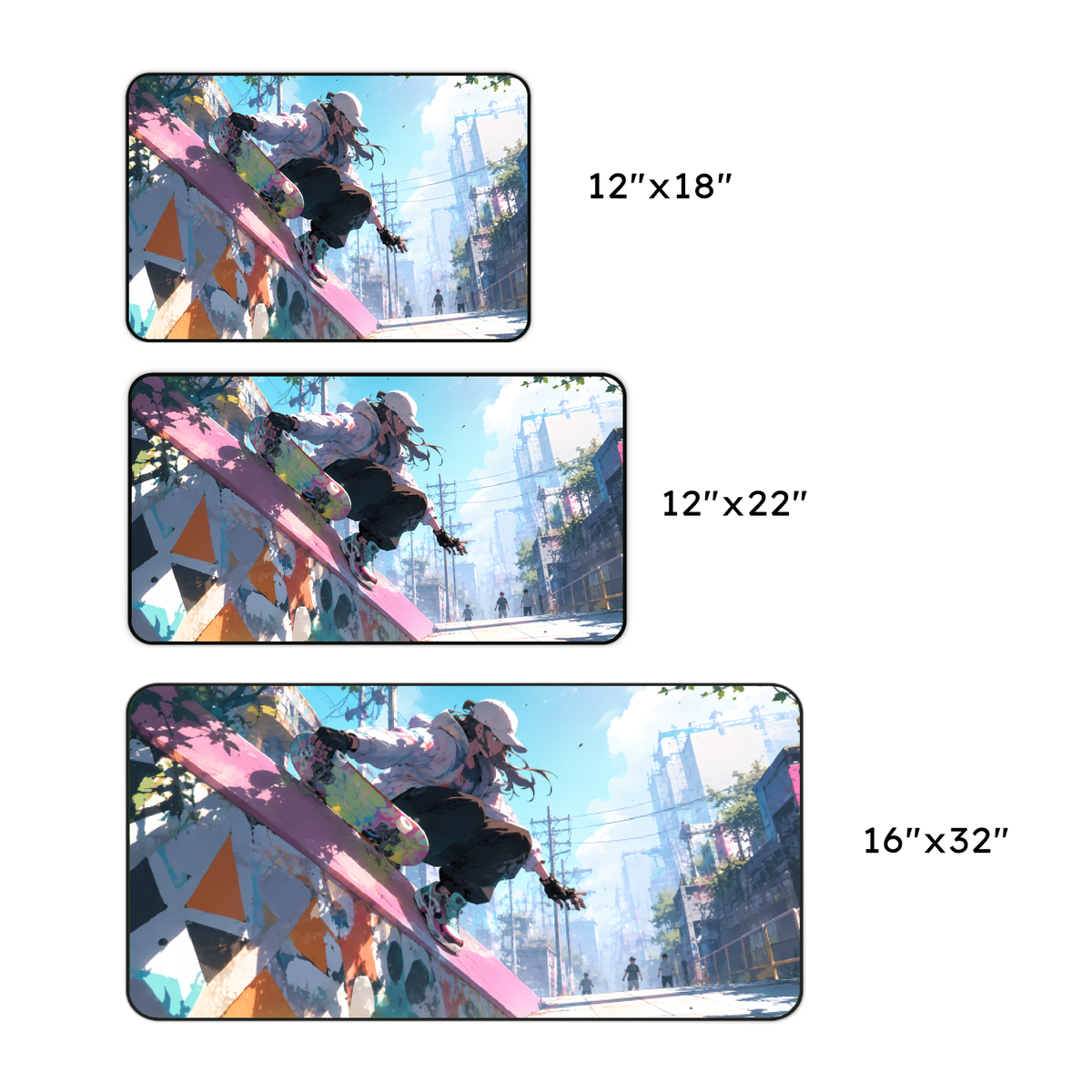 Skater Girl Desk Mat