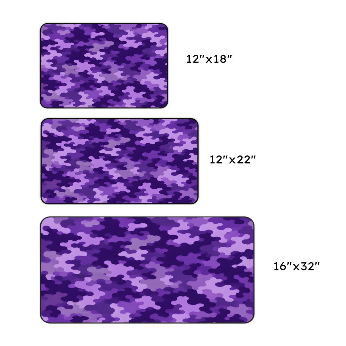 Purple Camo Desk Mat