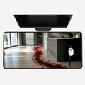Scary Blood Trail Desk Mat