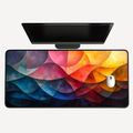 Abstract Color Wave Desk Mat
