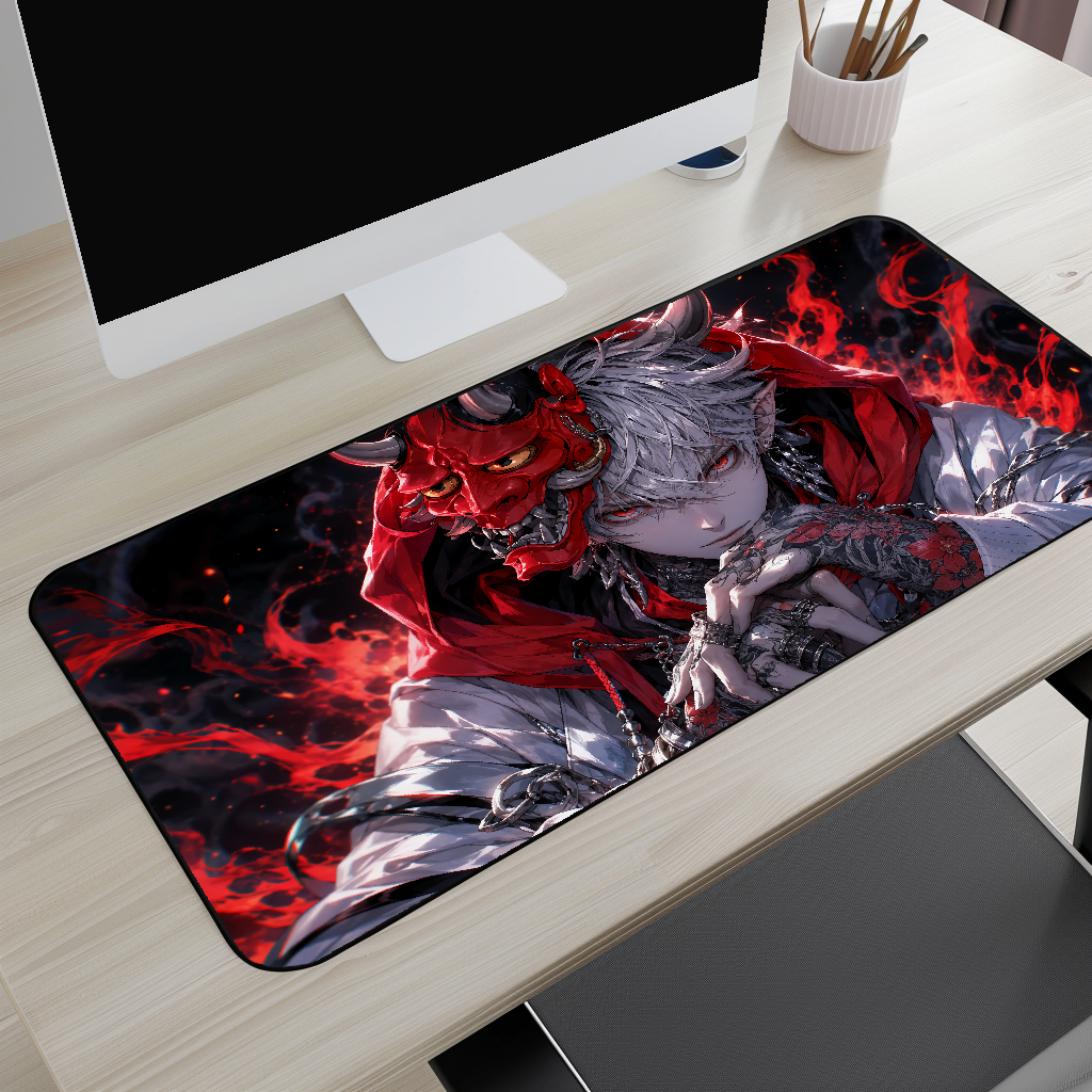 Demonic Oni Gamer Desk Mat
