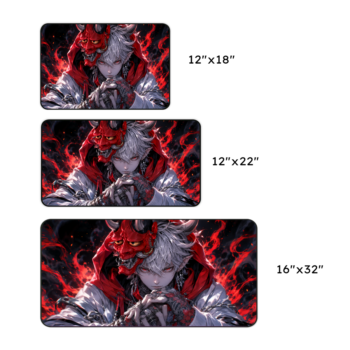 Demonic Oni Gamer Desk Mat