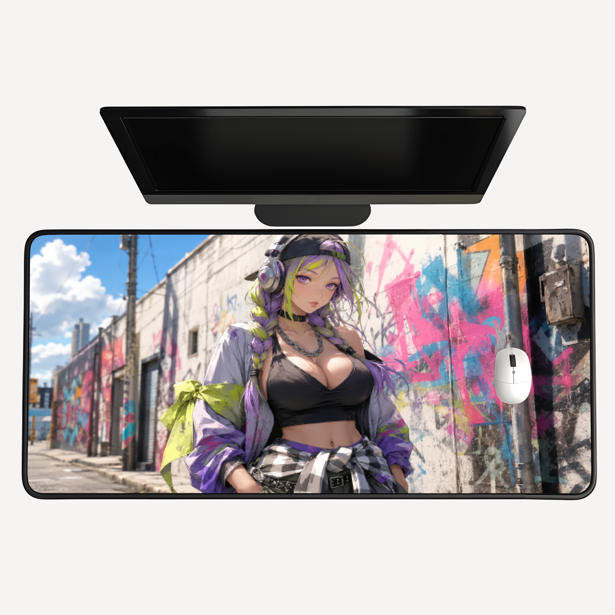 Graffiti Girl Pad Desk Mat