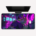 Neon Lounge Girl Desk Mat
