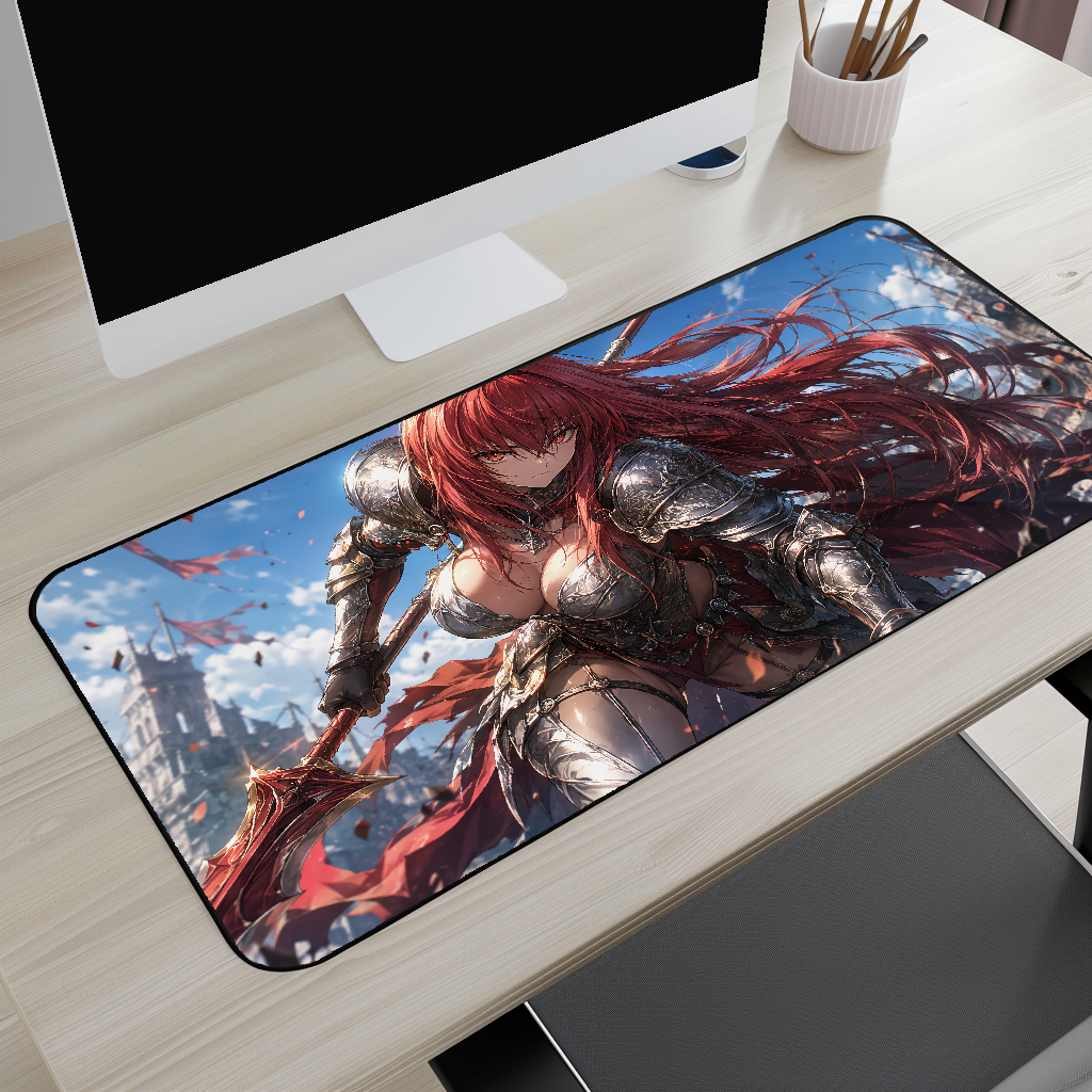 Crimson Knight Desk Mat