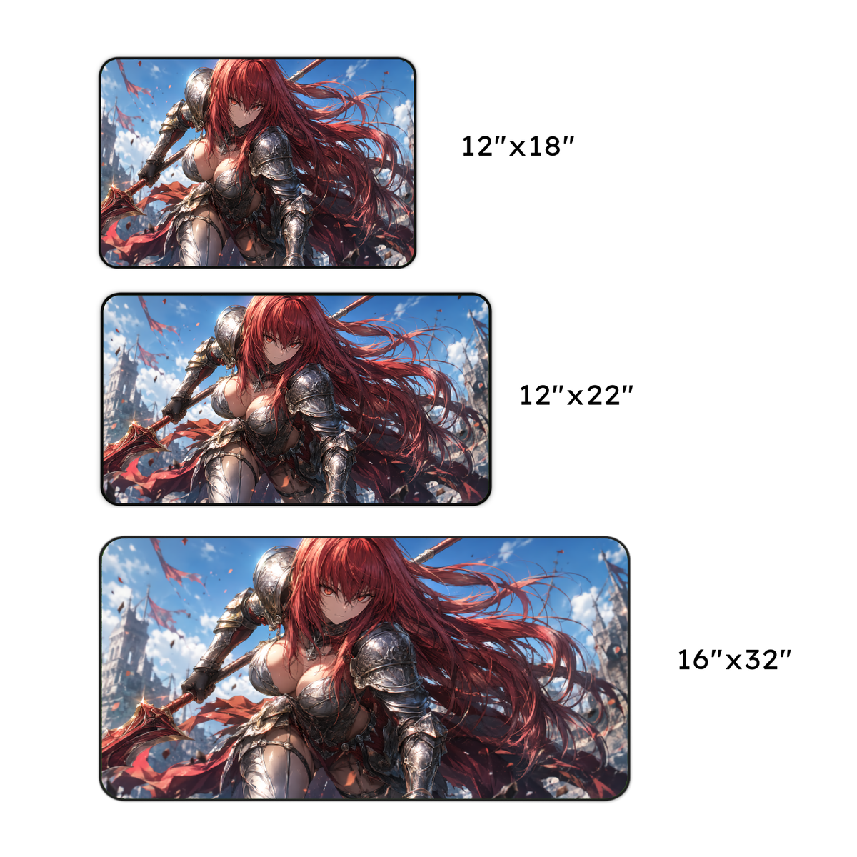 Crimson Knight Desk Mat