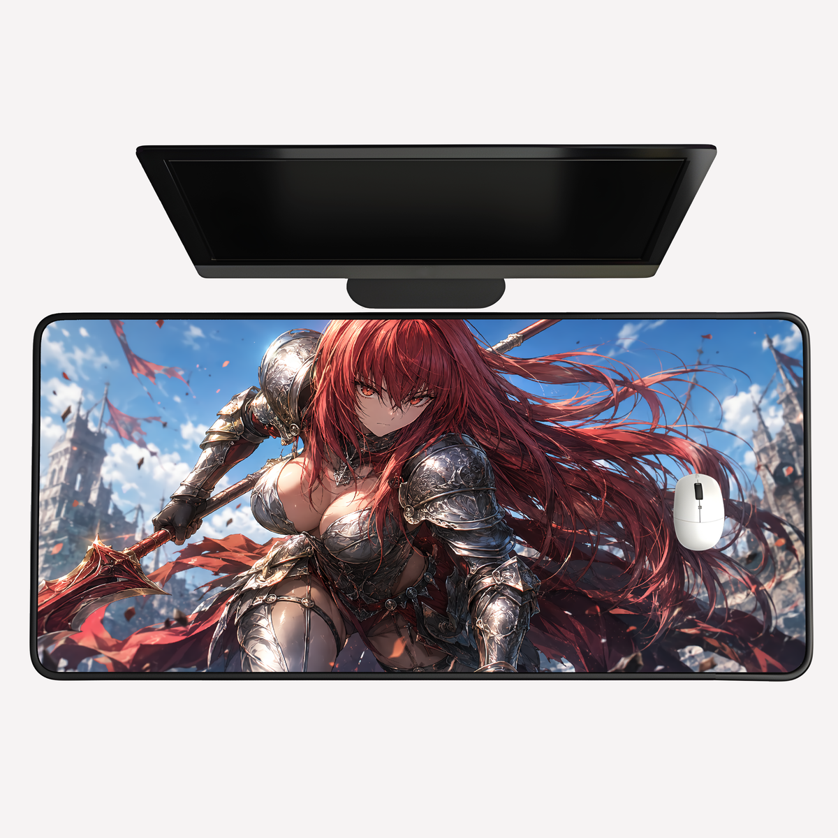 Crimson Knight Desk Mat