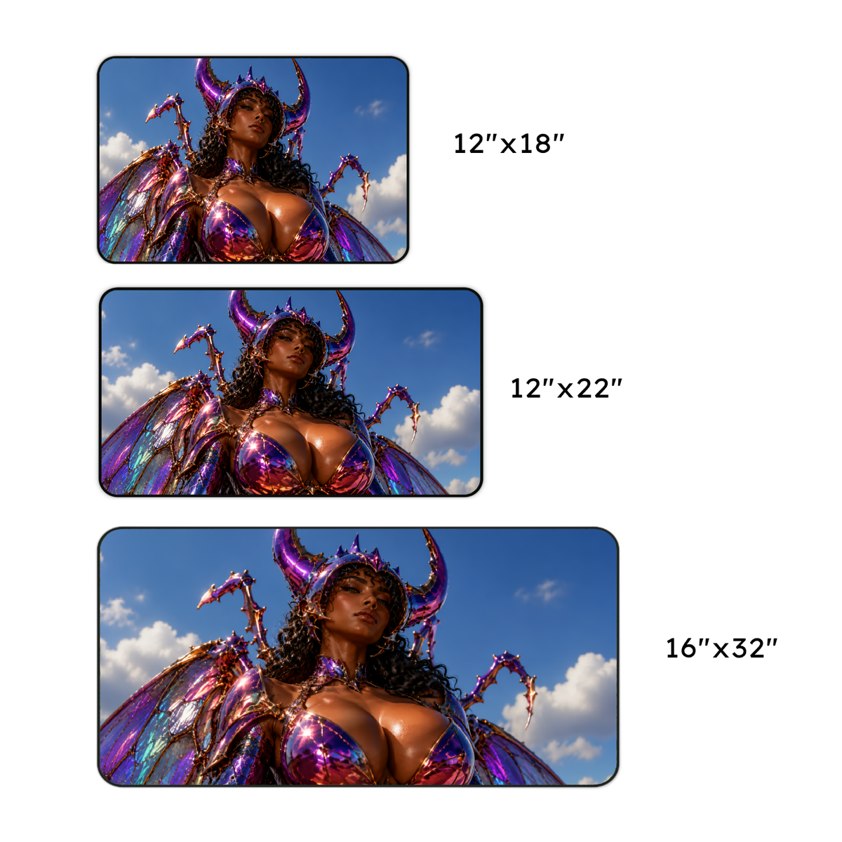 Iridescent Demoness Desk Mat
