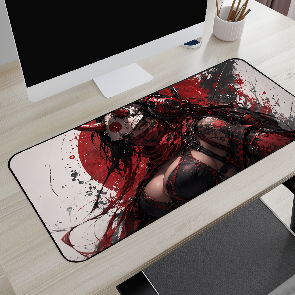 Headphone Samurai Desk Mat